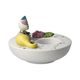 Candle holder R. Wachtmeister - Fiducia, 12 / 12 / 8,5 cm, Porcelain, Cats Goebel
