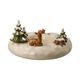 Advent wreath Winterforest 27 / 27 / 14 cm, stoneware, Goebel