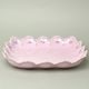 Mísa čtyřhranná 32 cm, Lenka 247p, Růžový porcelán z Chodova