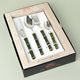 24 pcs. cutlery set, Posata BAMBOO 14407 green, NEVA