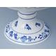 Dish pentagonal perforated with stand 24 cm, Original Blue Onion Pattern