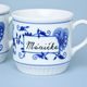 Mug Leo 300 ml with inscription on request, Original Blue Onion Pattern