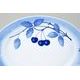 Oval dish 36 cm, Thun 1794 Carlsbad porcelain, BLUE CHERRY