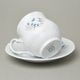 Hrnek Jonáš 310 ml + podšálek 155 mm, Thun 1794, karlovarský porcelán, BERNADOTTE motýli