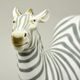 Zebra 29,5 x 25,5 x 11,5 cm, Luxor, Porcelánové figurky Duchcov (2.j.)