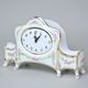 Empire style clock Komtesa 27 x 9 x 17 cm, White plus Gold, Clocks