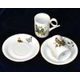 Cup 120 ml + saucer Yoko 135 mm - Birds - 2 pcs. set, Atelier Lesov Thun