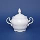 Sugar bowl 0,3 l, Thun 1794 Carlsbad porcelain, BERNADOTTE white