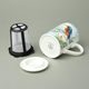 Riverbank: Mug Lucy w/Kingfisher 320 ml + infuser + lid, Roy Kirkham fine bone china
