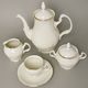 Coffee set for 6 pers., Thun 1794 Carlsbad porcelain, BERNADOTTE ivory + gold