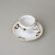 Espresso cup and saucer 75 ml / 11,5 cm, Thun 1794 Carlsbad porcelain, BERNADOTTE arms