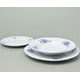 Plate set for 6 persons, Thun 1794 Carlsbad porcelain, BERNADOTTE Forget-me-not-flower