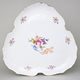 Platter 33 cm triangular (flat dish), Thun 1794 Carlsbad Porcelain, BERNADOTTE Meissen Rose