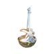 Hanging ornament Annual Rabbit 2026 8 / 6.5 / 6.5cm, biscuit china, Goebel