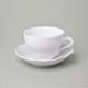 Cup 0,21 l + saucer B 14 cm, Praha white, Český porcelán a.s.