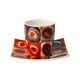 Espresso šálek a podšálek Čtverce 100 ml, jemný kostní porcelán, W. Kandinsky, Goebel