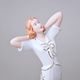 Lady 13,5 x 11 x 29 cm, White + Gold, Porcelain figures Duchcov