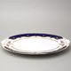 440: Mísa oválná 36 cm, Sonáta, kobalt + růže, Leander Loučky