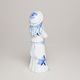 Girl, porcelain figurine 9,5 cm, Original Blue Onion Pattern
