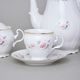 Gold line: Coffee set for 6 persons, Thun 1794 Carlsbad porcelain, BERNADOTTE roses