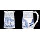 Embossed beer jug 400 ml, Original Blue Onion Pattern
