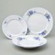 Plate set for 6 persons, Thun 1794 Carlsbad porcelain, BERNADOTTE Forget-me-not-flower