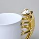 Mug ZOO Chameleon 400 ml, GOLD, 12 cm, Goldfinger porcelain