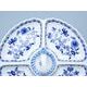 4-Compartment dish 32 cm, Original Blue Onion Pattern