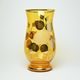 Egermann: Vase Amber Yellow, h: 26 cm, Crystal Vases Egermann