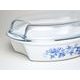 Baking bowl oval 31 cm with glass lid, Original Blue Onion Pattern