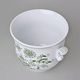 Květináč s uchy bez nožky pr. 16; v. 13,5 cm, zelený cibulák, Český porcelán a.s.