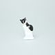 Cat 4,5 x 3 x 8 cm, Kati Zorn, Unterweissbacher porcelain