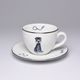 Cup 250 ml + saucer 15 cm Milada, Doggie, Český porcelán a.s.