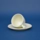 Cup espresso 90 ml + saucer 120 mm, Lea ivory, Thun karlovarský porcelán