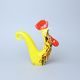 Rooster – solid glass, 21 cm, GlasStar Bohemia Glass