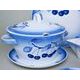 Tom 30112, Dining set for 6 pers., Thun 1794 Carlsbad porcelain, Blue cherry