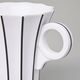 Mug Šárka White + Black Stripes, porcelán Goldfinger