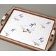 Kuchyňská podložka / destička / prkénko v dřevěném rámu s úchyty 40 x 28 cm, husy