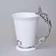 Mug Sphinx with a Cat, 400 ml, Platinum, Goldfinger porcelain
