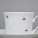 Bees: Cup 420 ml plus saucer breakfast, Roy Kirkham fien bone china