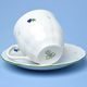 Cup 200 ml tall + saucer 15 cm, Verona blue flowers + green, G. Benedikt 1882