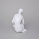 Lady With A Bird 18,5 x 12 x 12 cm, White, Porcelain Figures Duchcov