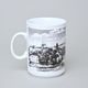 Hrnek / hrneček Boby 160 ml s motivem Karlova mostu a Pražského hradu, Prince porcelain 1925
