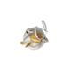 Angel bell love 5,5 / 5,5 / 9,5 cm, biscuit porcelain, Goebel