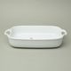 KOHOUT: Mísa zapékací s uchy střední 6,5 x 34,5 x 20,5 cm, Thun 1794, karlovarský porcelán