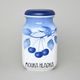 Dose for foodstuffs 1 l, Thun 1794 Carlsbad porcelain, BLUE CHERRY