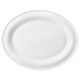 Platter oval 35 x 28 cm, Beat white, Seltmann Porcelain