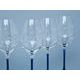 Celebration - Set of 6 Cut Wine Glasses 360 ml, Onion Pattern