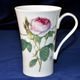 Redoute Rose: Hrnek 0,6 l latte, anglický kostní porcelán Roy Kirkham