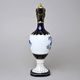 Vase Amphora 30 cm, Isis + Blue flowers, Vases Duchcov (Royal Dux Bohemia)